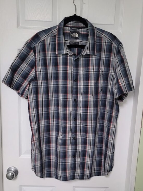 The North Face Other - The North Face Men's XXL Navy Plaid Button Down Shirt-Quality-Office to Outdoors